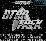 Title screen of the game Star Trek - 25th Anniversary on Nintendo Game Boy