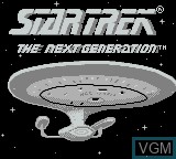 Title screen of the game Star Trek - The Next Generation on Nintendo Game Boy