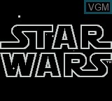 Title screen of the game Star Wars on Nintendo Game Boy