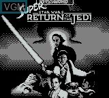 Title screen of the game Super Star Wars - Return of the Jedi on Nintendo Game Boy