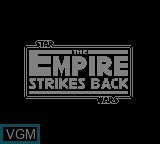Title screen of the game Star Wars - The Empire Strikes Back on Nintendo Game Boy