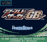 Title screen of the game World Soccer GB on Nintendo Game Boy
