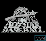 Title screen of the game All-Star Baseball 99 on Nintendo Game Boy
