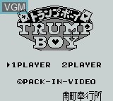 Title screen of the game Trump Boy on Nintendo Game Boy