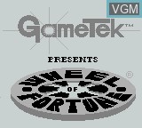 Title screen of the game Wheel of Fortune on Nintendo Game Boy