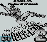 Title screen of the game Amazing Spider-Man 2, The on Nintendo Game Boy