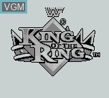 Title screen of the game WWF King of the Ring on Nintendo Game Boy