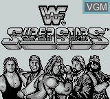Title screen of the game WWF Superstars on Nintendo Game Boy