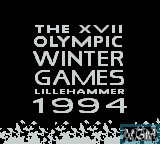 Title screen of the game Winter Olympic Games - Lillehammer '94 on Nintendo Game Boy