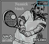 Title screen of the game Yannick Noah Tennis on Nintendo Game Boy