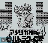 Title screen of the game America Oudan Ultra-Quiz Part 4 on Nintendo Game Boy
