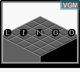 Title screen of the game Lingo on Nintendo Game Boy