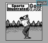 Title screen of the game Sports Illustrated - Golf Classic on Nintendo Game Boy