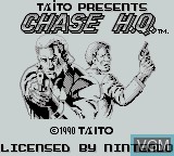 Title screen of the game Chase H.Q. on Nintendo Game Boy