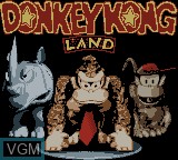 Title screen of the game Donkey Kong Land on Nintendo Game Boy