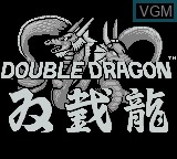 Title screen of the game Double Dragon on Nintendo Game Boy