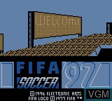 Title screen of the game FIFA Soccer 97 on Nintendo Game Boy