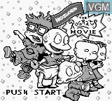 Title screen of the game Rugrats Movie, The on Nintendo Game Boy