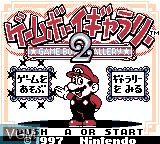 Title screen of the game Game Boy Gallery 2 on Nintendo Game Boy