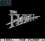 Title screen of the game Flash, The on Nintendo Game Boy