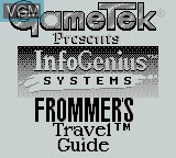 Title screen of the game InfoGenius Productivity Pak - Frommer's Travel Guide on Nintendo Game Boy