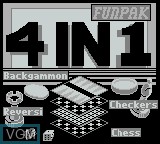 Title screen of the game 4-in-1 Fun Pak on Nintendo Game Boy
