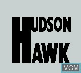 Title screen of the game Hudson Hawk on Nintendo Game Boy