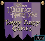 Title screen of the game Hunchback of Notre Dame, The on Nintendo Game Boy