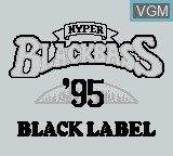 Title screen of the game Hyper Black Bass '95 on Nintendo Game Boy