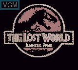 Title screen of the game Lost World, The - Jurassic Park on Nintendo Game Boy