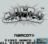 Title screen of the game Kattobi Road on Nintendo Game Boy