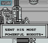 Menu screen of the game Mega Man IV on Nintendo Game Boy