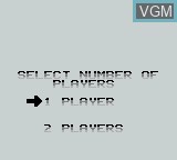 Menu screen of the game Miner 2049er on Nintendo Game Boy