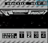 Menu screen of the game Nemesis II - The Return of the Hero on Nintendo Game Boy