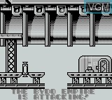 Menu screen of the game R-Type II on Nintendo Game Boy