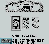 Menu screen of the game Sea Battle on Nintendo Game Boy