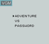 Menu screen of the game Spud's Adventure on Nintendo Game Boy
