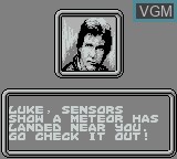 Menu screen of the game Star Wars - The Empire Strikes Back on Nintendo Game Boy