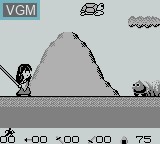 Menu screen of the game Sword of Su Zi, The - Trial Version on Nintendo Game Boy