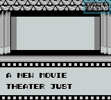 Menu screen of the game Tiny Toon Adventures 2 - Montana's Movie Madness on Nintendo Game Boy