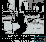 Menu screen of the game True Lies on Nintendo Game Boy