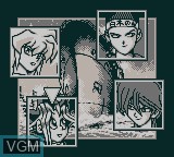 Menu screen of the game Yu-Gi-Oh! Duel Monsters on Nintendo Game Boy