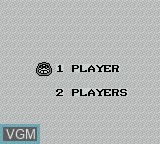 Menu screen of the game Daruman Busters on Nintendo Game Boy