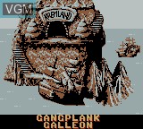 Menu screen of the game Donkey Kong Land 2 on Nintendo Game Boy
