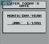 Menu screen of the game InfoGenius Productivity Pak - Personal Organizer and Phone Book on Nintendo Game Boy