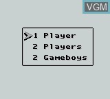 Menu screen of the game 4-in-1 Funpak - Volume II on Nintendo Game Boy