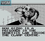 Menu screen of the game Gremlins 2 - The New Batch on Nintendo Game Boy