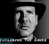 Menu screen of the game Indiana Jones and the Last Crusade on Nintendo Game Boy