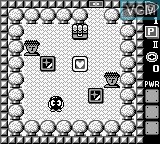 In-game screen of the game Lolo no Daibouken on Nintendo Game Boy