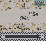 In-game screen of the game Mach Go Go Go on Nintendo Game Boy